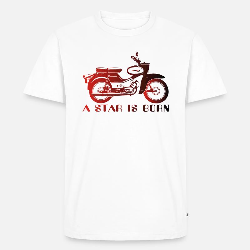Simson Star is Born - Männer Premium Bio T-Shirt - Weiß