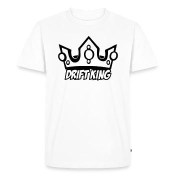 Drift Couronne motif cool pour dériver parmi nous - T-shirt Premium bio Homme - blanc - Devant - Nico (187cm)