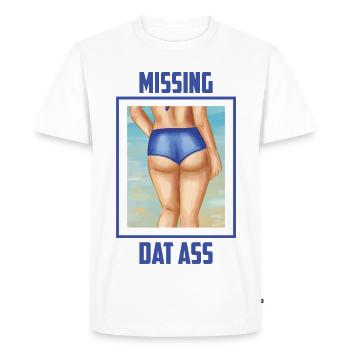 I miss that sexy butt - Men's Premium Organic T-Shirt - white - Front - Nico (187cm)