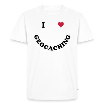 Geocaching - T-shirt Premium bio Homme - blanc - Devant - Nico (187cm)