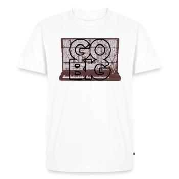 Vintage Synthesizer Go Big Full Size Synth - Men's Premium Organic T-Shirt - white - Front - Nico (187cm)