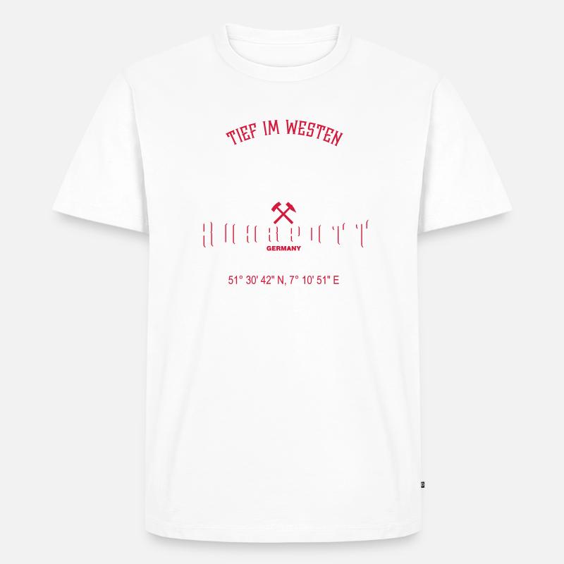 Ruhrpott Germany V2 - Männer Premium Bio T-Shirt - Weiß
