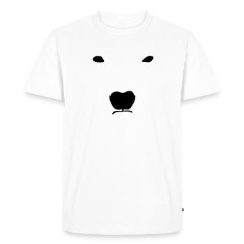 Polar Bear, Ice Bear, Bear - Men's Premium Organic T-Shirt - white - Front - Nico (187cm)