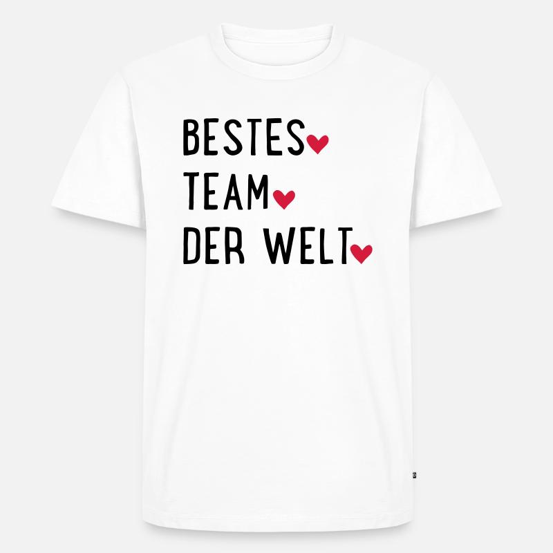 Bestes Team der Welt - Männer Premium Bio T-Shirt - Weiß