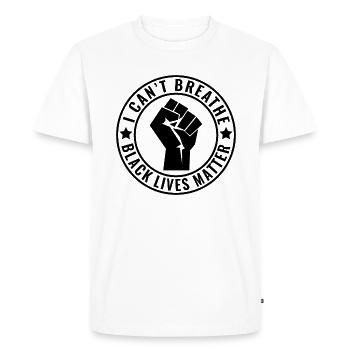 Black Lives Matter - T-shirt Premium bio Homme - blanc - Devant - Nico (187cm)