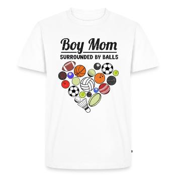 Cadeau de maman maman maman fête des mères fête des mères - T-shirt Premium bio Homme - blanc - Devant - Nico (187cm)
