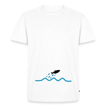 flying_fish - T-shirt Premium bio Homme - blanc - Devant - Nico (187cm)