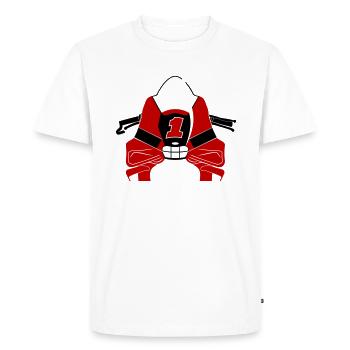 Tableau 63 Moto 1 Grand Prix Fan Shirt Bike Front - T-shirt Premium bio Homme - blanc - Devant - Nico (187cm)