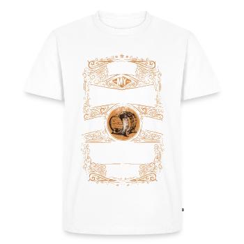 I like my Whisky Old - Männer Premium Bio T-Shirt - Weiß - Vorne - Nico (187cm)