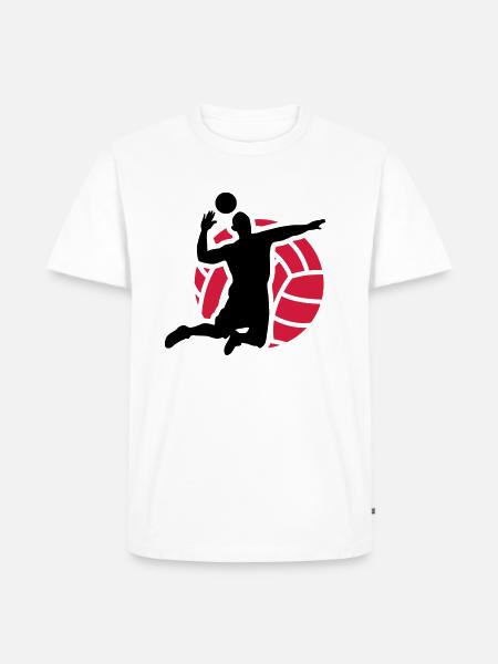 volleyball - Men's Premium Organic T-Shirt - white