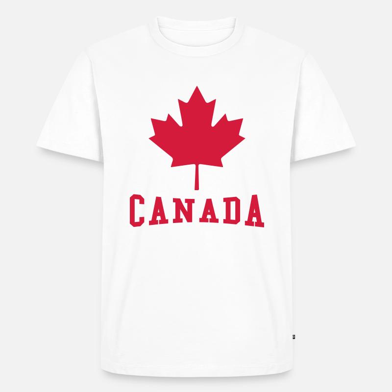 Canada - Männer Premium Bio T-Shirt - Weiß