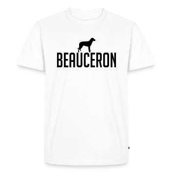 BEAUCERON Chiens de race De Chien Wilsigns - T-shirt Premium bio Homme - blanc - Devant - Nico (187cm)