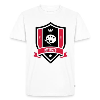 Artiste - Art - T-shirt Premium bio Homme - blanc - Devant - Nico (187cm)