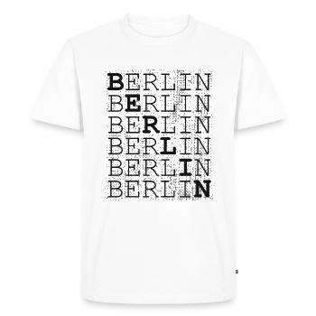 Berlin Berlin Berlin - T-shirt Premium bio Homme - blanc - Devant - Nico (187cm)