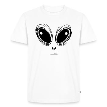 Alien Costume Alien Face Creepy - Men's Premium Organic T-Shirt - white - Front - Nico (187cm)
