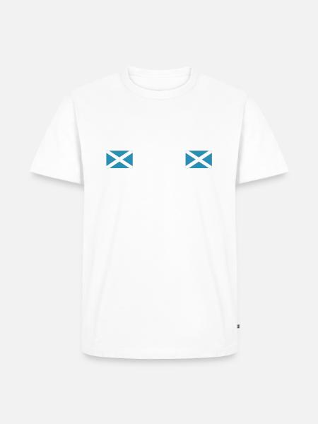 Scotland's "Rampant Lion" - Men's Premium Organic T-Shirt - white