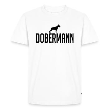 DOBERMANN Chiens de race de chien Wilsigns - T-shirt Premium bio Homme - blanc - Devant - Nico (187cm)