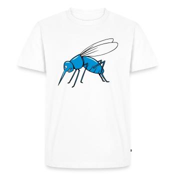moustiques moustiques - T-shirt Premium bio Homme - blanc - Devant - Nico (187cm)