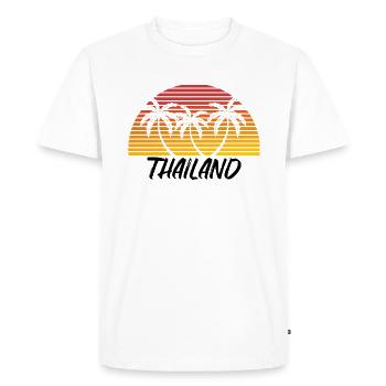 La Thaïlande - T-shirt Premium bio Homme - blanc - Devant - Nico (187cm)