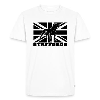 staffords flag3 - T-shirt Premium bio Homme - blanc - Devant - Nico (187cm)