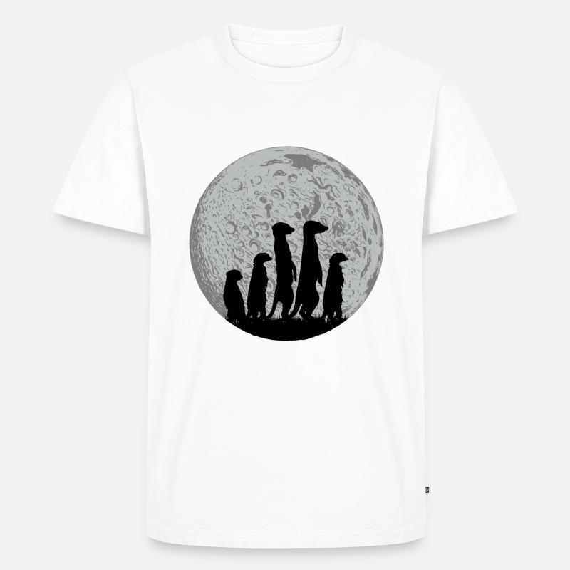 Erdmännchen - Männer Premium Bio T-Shirt - Weiß