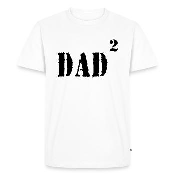 DAD - T-shirt Premium bio Homme - blanc - Devant - Nico (187cm)
