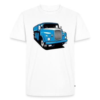 Truck lorry vintage - Men's Premium Organic T-Shirt - white - Front - Nico (187cm)