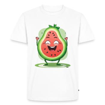 Melon-Mental Wellness - Men's Premium Organic T-Shirt - white - Front - Nico (187cm)