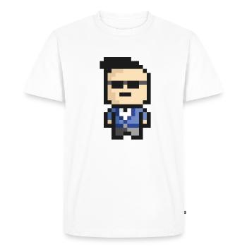 Gangnam-Bit-Style - Men's Premium Organic T-Shirt - white - Front - Nico (187cm)