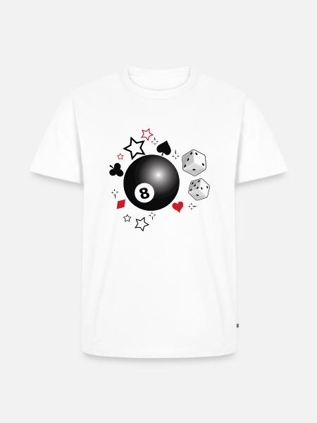 gamblings - Männer Premium Bio T-Shirt - Weiß
