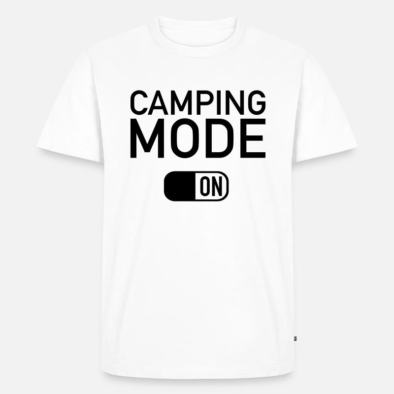 Camping - Männer Premium Bio T-Shirt - Weiß