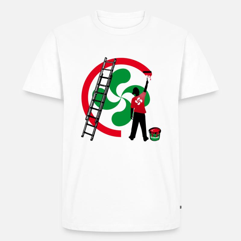 Euskadi - Männer Premium Bio T-Shirt - Weiß