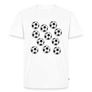 Foot - T-shirt Premium bio Homme - blanc - Devant - Nico (187cm)