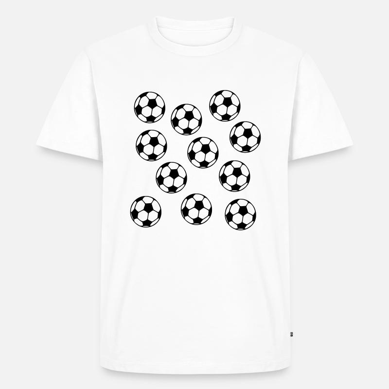 Soccer - Men's Premium Organic T-Shirt - white