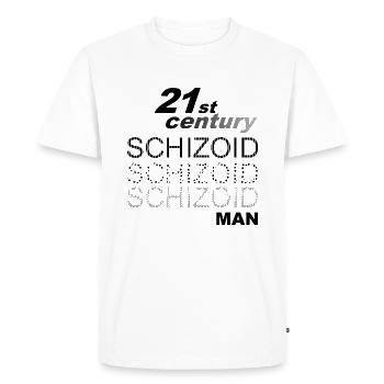 Schizoid Man - Men's Premium Organic T-Shirt - white - Front - Nico (187cm)