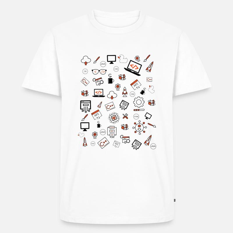 Programmation développeur Java - T-shirt Premium bio Homme - blanc