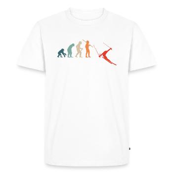 Ski Ski Après-Ski Evolution - T-shirt Premium bio Homme - blanc - Devant - Nico (187cm)