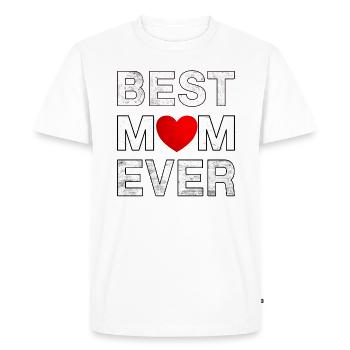 Meilleure maman de tous les temps - T-shirt Premium bio Homme - blanc - Devant - Nico (187cm)