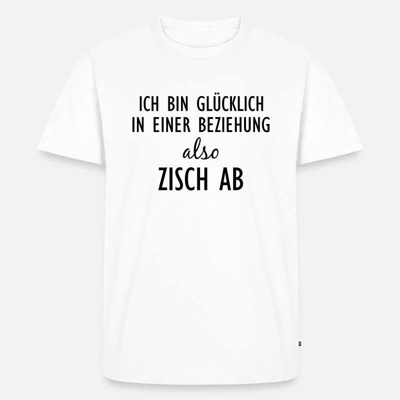 Zisch ab - Männer Premium Bio T-Shirt - Weiß