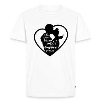 Love Between a Father and Daughter is Forever - Men's Premium Organic T-Shirt - white - Front - Nico (187cm)