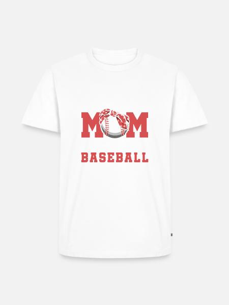 Baseball Mutter Baseball Mama - Männer Premium Bio T-Shirt - Weiß