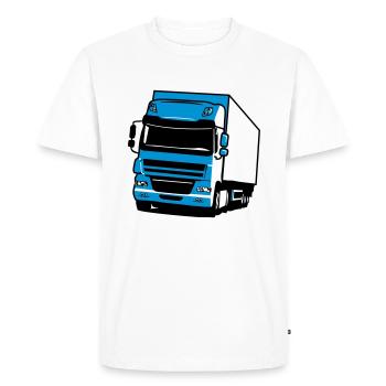 Truck truck trailer - Men's Premium Organic T-Shirt - white - Front - Nico (187cm)