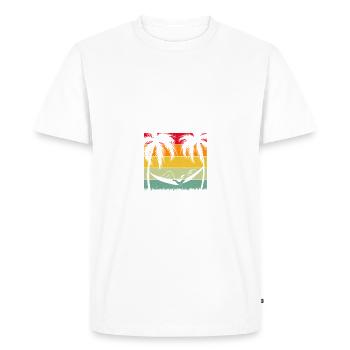Dicton hamac - T-shirt Premium bio Homme - blanc - Devant - Nico (187cm)
