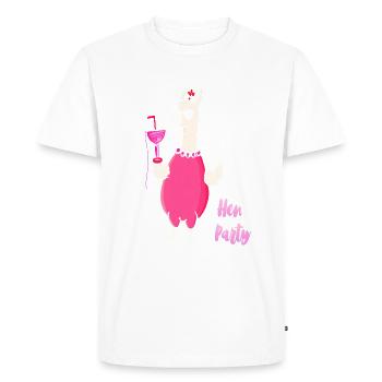 Bachelorette Party Bachelorette Funny - Men's Premium Organic T-Shirt - white - Front - Nico (187cm)
