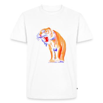 Sabre-toothed tiger - Men's Premium Organic T-Shirt - white - Front - Nico (187cm)