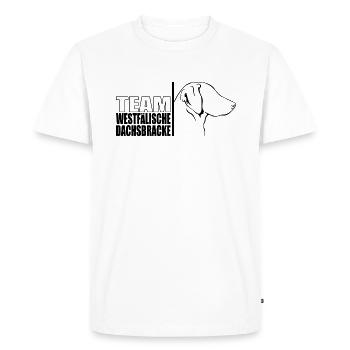 TEAM Westphalian Badger Hound Dog Dog Wilsigns - Men's Premium Organic T-Shirt - white - Front - Nico (187cm)