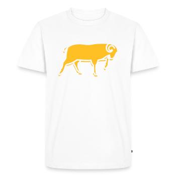 A Running Ram - T-shirt Premium bio Homme - blanc - Devant - Nico (187cm)