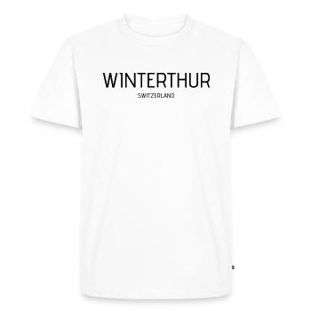 Winterthur - Men's Premium Organic T-Shirt - white - Front - Nico (187cm)