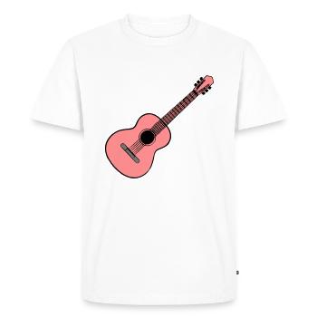 Musique pour guitare acoustique - T-shirt Premium bio Homme - blanc - Devant - Nico (187cm)