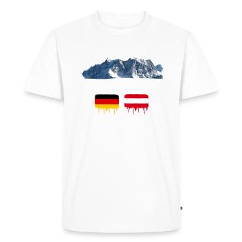Zugspitze,mountain,mountains,Austria,ski area,skiing - Men's Premium Organic T-Shirt - white - Front - Nico (187cm)